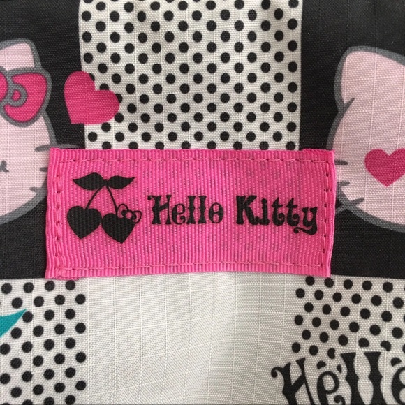 Hello Kitty Travel Organizing Pouch 3 Sections Drawstring, Net & Zipper Sanrio - Picture 11 of 12